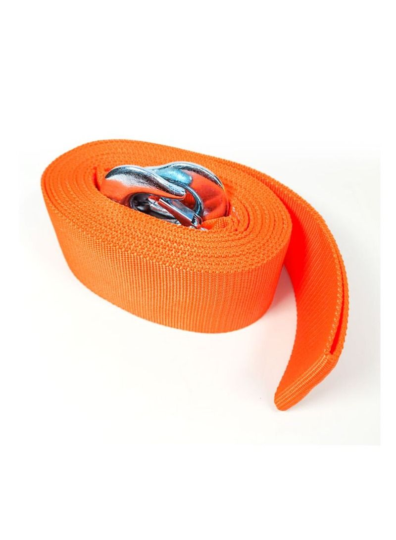 Generic 8 Ton Car Tow Rope with 2 Tow Rope Hooks, Heavy Duty Towing Belt 6 meter - Orange - TR-8006  - Image 4