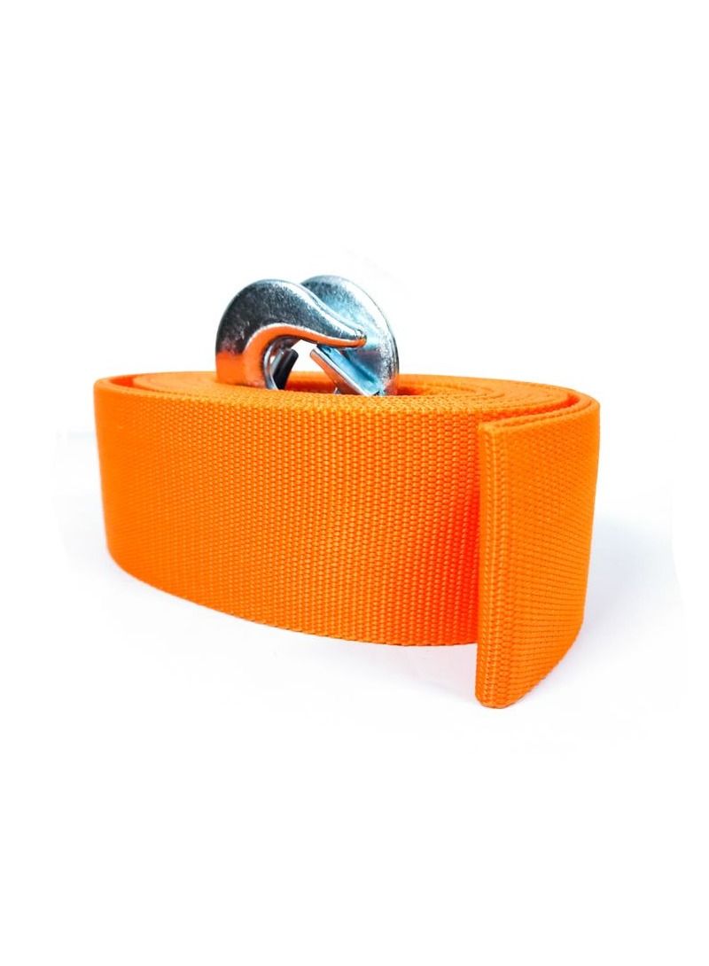 Generic 8 Ton Car Tow Rope with 2 Tow Rope Hooks, Heavy Duty Towing Belt 6 meter - Orange - TR-8006  - Image 5