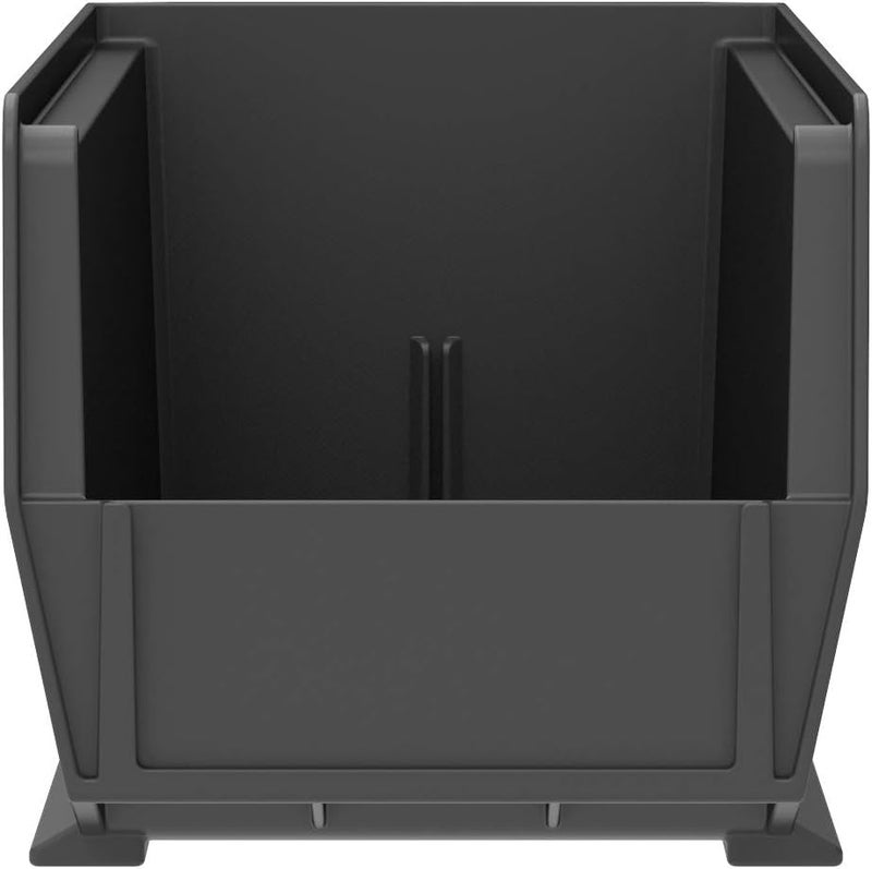 Akro-Mils 30234 AkroBins Plastic Storage Bins, Space-Saving Stackable Bins for Garage, Pantry, Craft Organization, 15" x 5" x 5", Black, 12-Pack - Image 3