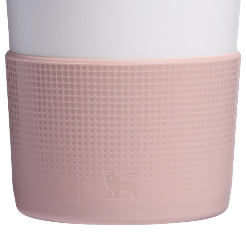 Stanley 20oz/30oz Stanley Quencher Boot + Straw Topper Silicone Protective Sleeve & Straw Cover – Pink Dusk - Image 2