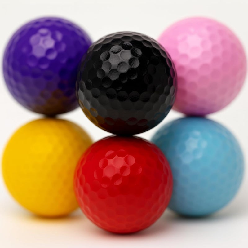 Thorza Colored Golf Balls - Multicolored Set of 6, 12, 24 for Kids Mini Golf, Putting Practice and Children Training - Image 5