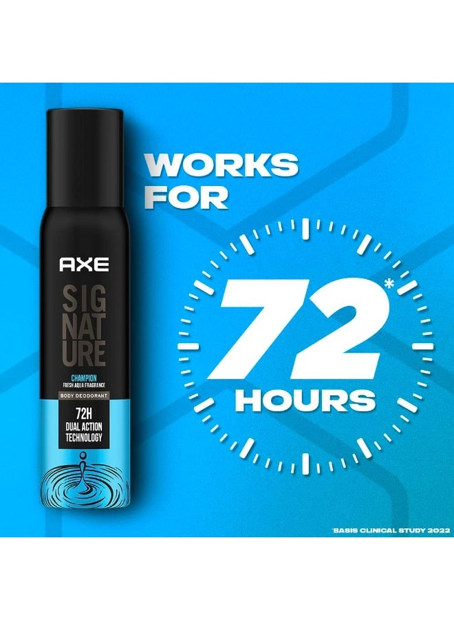 AXE Signature Champion Long Lasting No Gas Body Deodorant Spray For Men 122ml - Image 5
