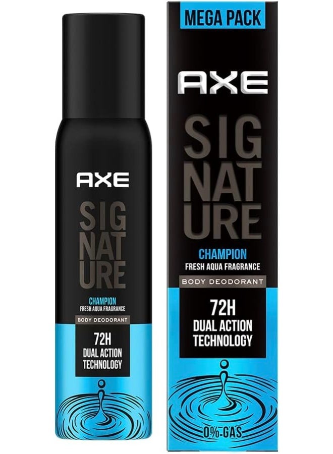 AXE Signature Champion Long Lasting No Gas Body Deodorant Spray For Men 122ml - Image 1
