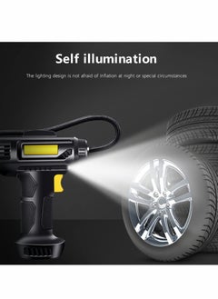 SYOSI Tire Inflator, Rechargeable Lithium Ion Battery Portable Handheld Fast Inflation Auto Tire Pump with Digital Pressure Gauge for Car Motorcycles Tires  - Image 3