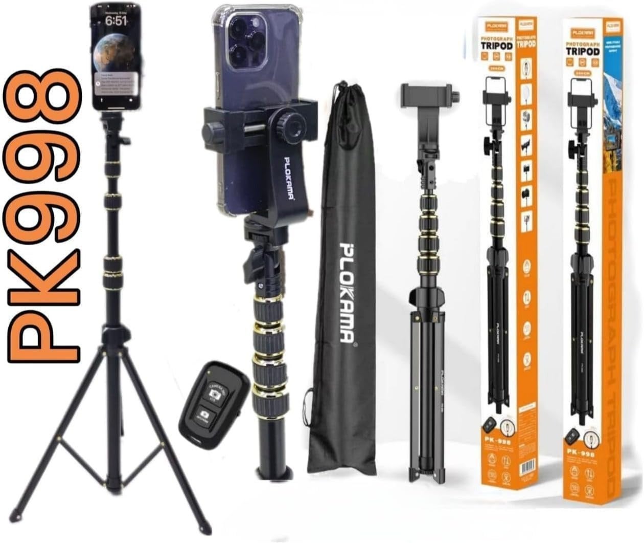 plokama Plokama pk-998 Professional Photography Tripod Stand Z2F35E0770111B4E0C163Z