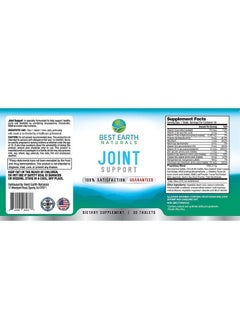 Best Earth Naturals Joint Support Supplement with Glucosamine, Chondroitin, MSM, Vitamins, and Nutrients for Back, Hip and Joint Support 30 Day Supply  - Image 3