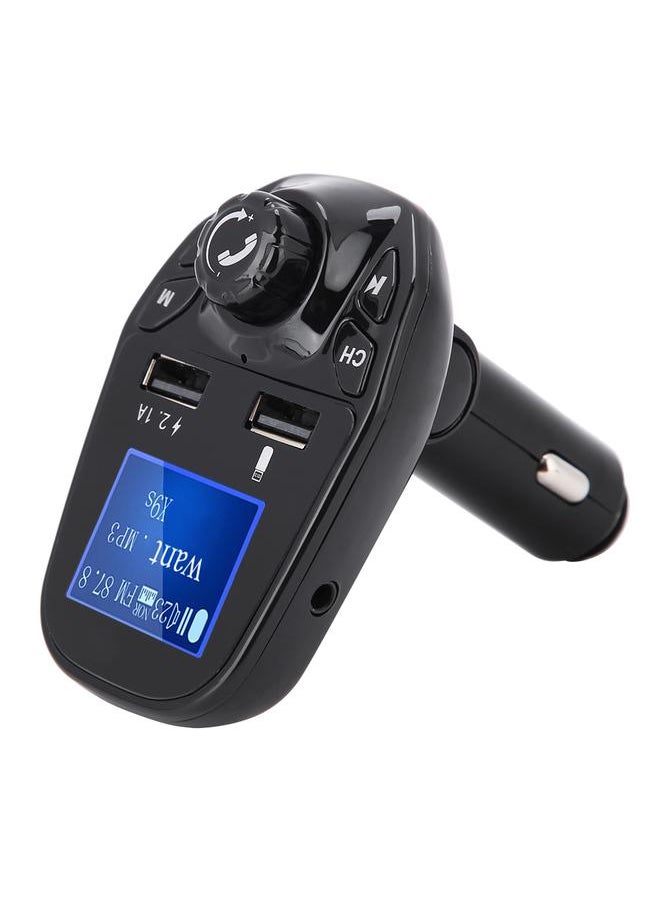 Thoraya Noise Cancelling Bluetooth Hands-free Call LED Car FM Transmitter Charger with PW Cut Memory  - Image 5