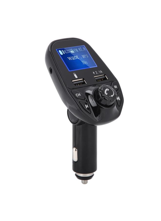 Thoraya Noise Cancelling Bluetooth Hands-free Call LED Car FM Transmitter Charger with PW Cut Memory  - Image 1