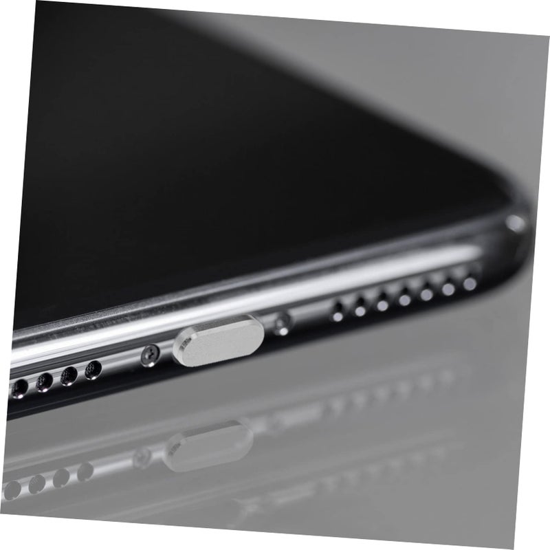 Black Metal Charging Port Dust Plug Protector Easy Fit for iPhone - Image 4