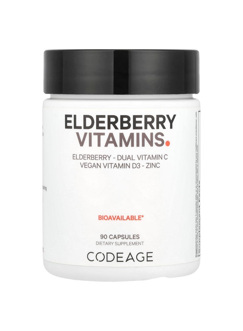 Codeage Elderberry Vitamins, 90 Capsules