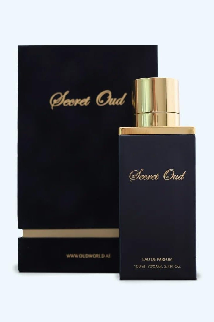 OUD WORLD SECRET OUD – BLACK SIGNATURE 1 | Eau de Parfum Unisex | Rich Oud with Spicy, Warm & Woody Notes | Long Lasting Luxury Fragrance | 100ml