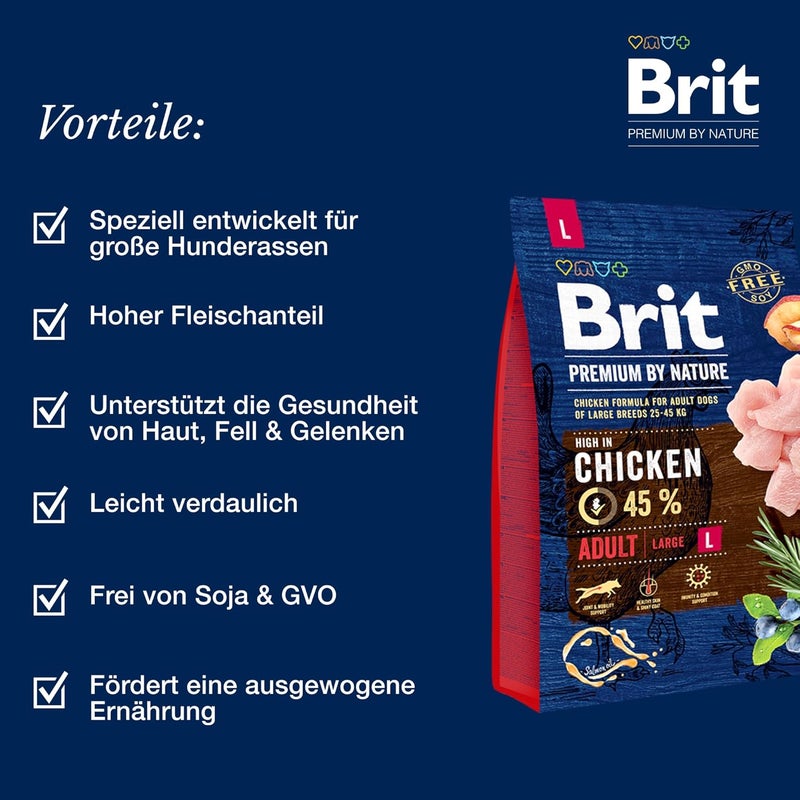 Brit Premium By Nature Adult L 15 Kg - Image 1