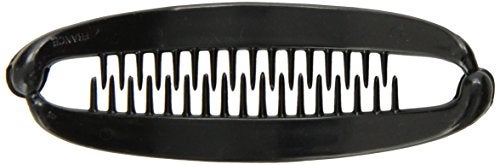 Caravan French Black Banana Clip With Ball Closure - Image 2