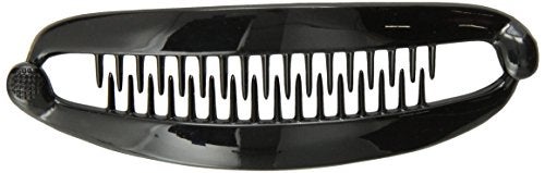 Caravan French Black Banana Clip With Ball Closure - Image 1