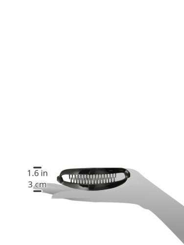 Caravan French Black Banana Clip With Ball Closure - Image 4