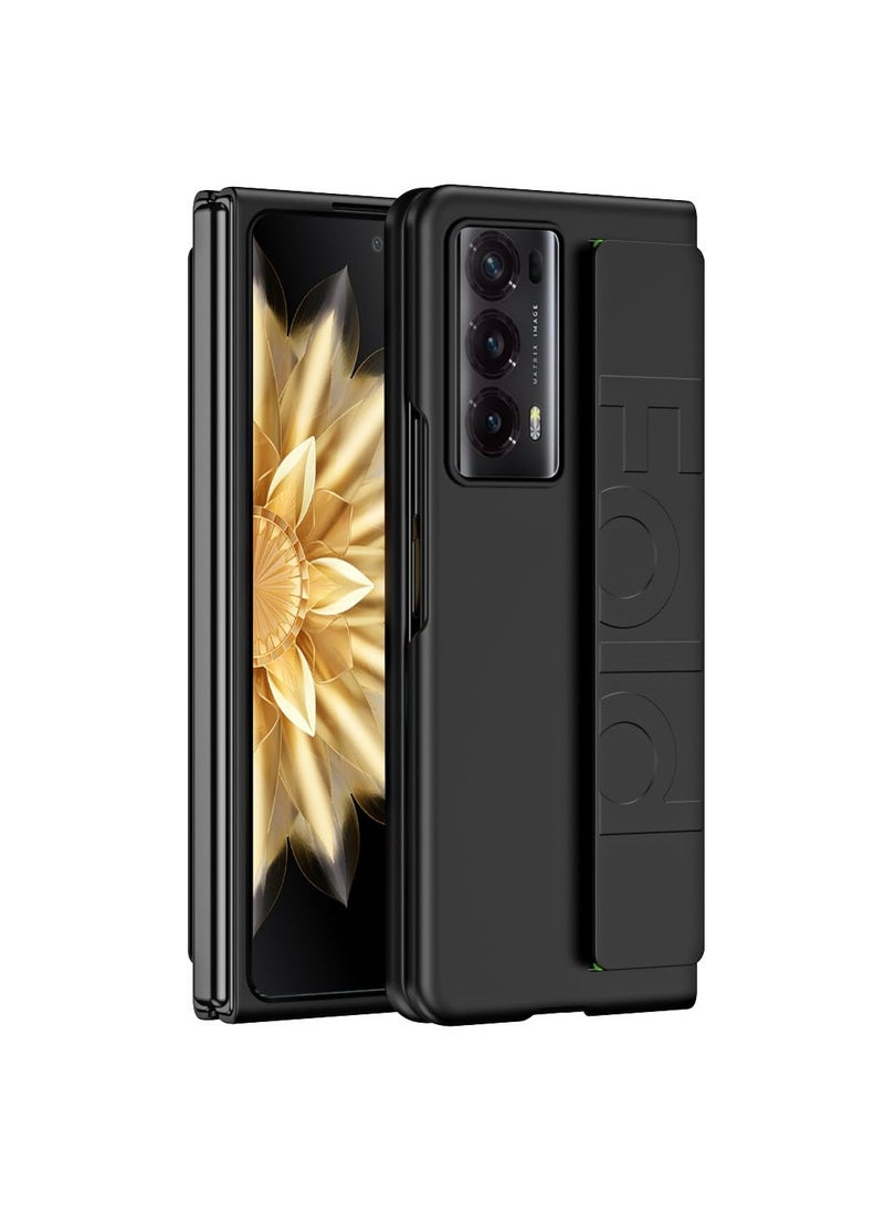 Aookay - Compatible with Honor Magic VS2 Silicone Grip Stand Case, Full Body Protection Phone Case with Finger Strap Handheld Design, Hard Shockproof PC Case for Honor Magic VS2 (Magic VS2) - Image 1
