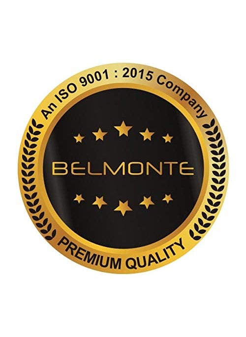 BELMONTE Belmonte Ceramic Wall Hung Rimless Western ToiletCommodeWater ClosetWC Crenza with Soft Close Slim Seat Cover 51cm x 36cm x 34cm White  - Image 3