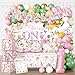 cocomigo 247pcs Fairy First Birthday Decorations Allin1 Fairy 1st Birthday Party Decorations with Tableware Backdrop Tablecloth Balloon Garland Kit Fairy Party Supplies for Girls Serves 20 Guests - Image 3