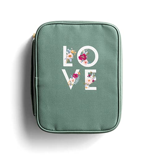 Dayspring Studio 71 - Green Canvas Love Bible Cover with Zipper (J7419) - Image 1