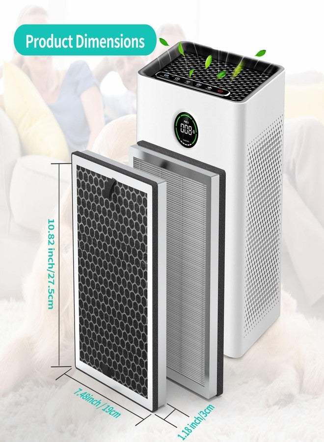 isingoione فلتر بديل JF260 متوافق مع جهاز تنقية الهواء JF260/JF260S، فلتر كربون نشط HEPA من الدرجة H13، رقم القطعة JF260-RF، عبوة من 4 قطع - Image 4