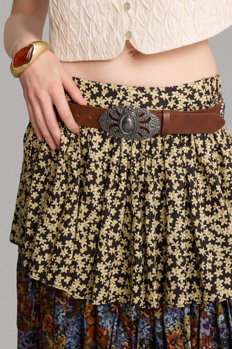DeFacto Brown Woman Manuka x Defacto Woman Faux Leather Belt Casual - Image 1