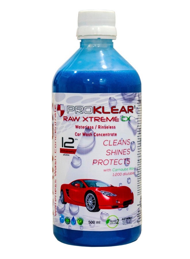 بروكلير غسيل سيارات جاف بدون ماء 500 مل مركز شمع كارناوبا RAW Xtreme CX - 400 غسلات تصنع 100 لتر - Image 1