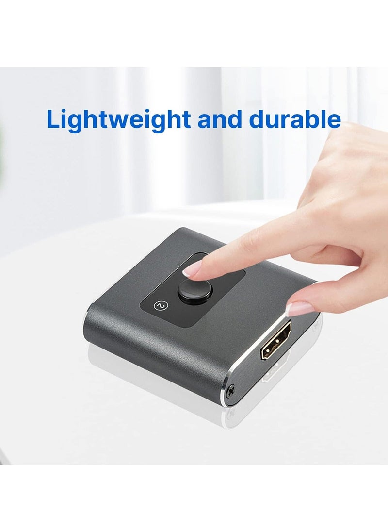 Arabest - محول HDMI 4K مقسم HDMI ، 2 مدخل 1 مخرج أو 1 مدخل 2 مخرج ، يدعم 4K 60Hz 3D HD 1080P لشاشة الكمبيوتر ، جهاز العرض ، مشغل Blu-Ray ، عصا TV ، سويتش ، Xbox ، PS5 ، HDTV لابتوب - Image 1