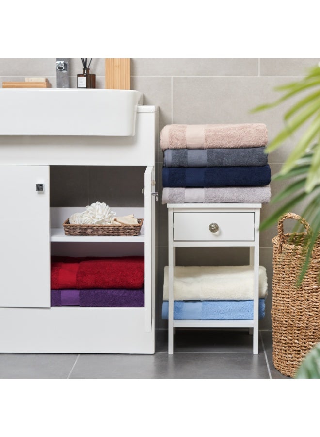 إيتن هوم وير طقم فوط حمام قطن مصري مكون من 3 قطع - 1 فوطه يد كبيرة جدا 50 × 90 سم وفوطتين للوجه 30 × 30 سم - فوط فائقة النعومة وعالية الامتصاص وسريعة الجفاف (رمادي غامق) - Image 5