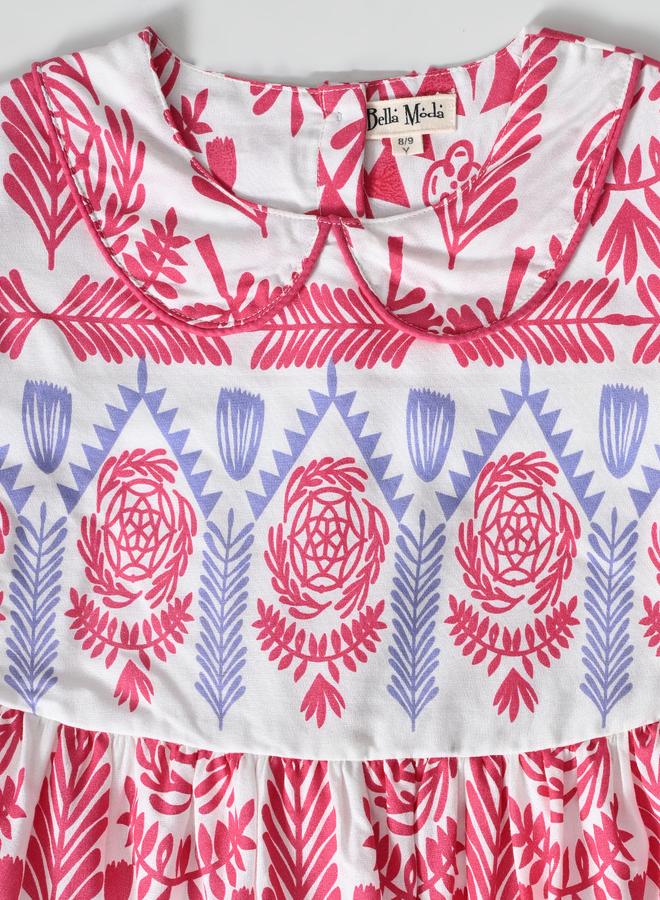 بيلا مودا فستان بيلا مودا بياقة بيتر بان وطبعات شاملة - Image 4