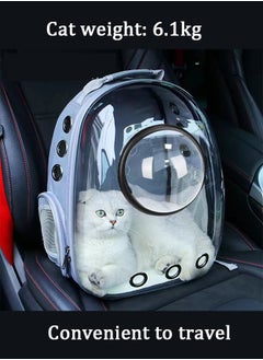 Bukela Cat Backpack Carrier Bubble Carrying Bag, Small Dog Backpack Carrier for Small Medium Dogs Cats, Space Capsule Pet Carrier Dog Hiking Backpack  - Image 2