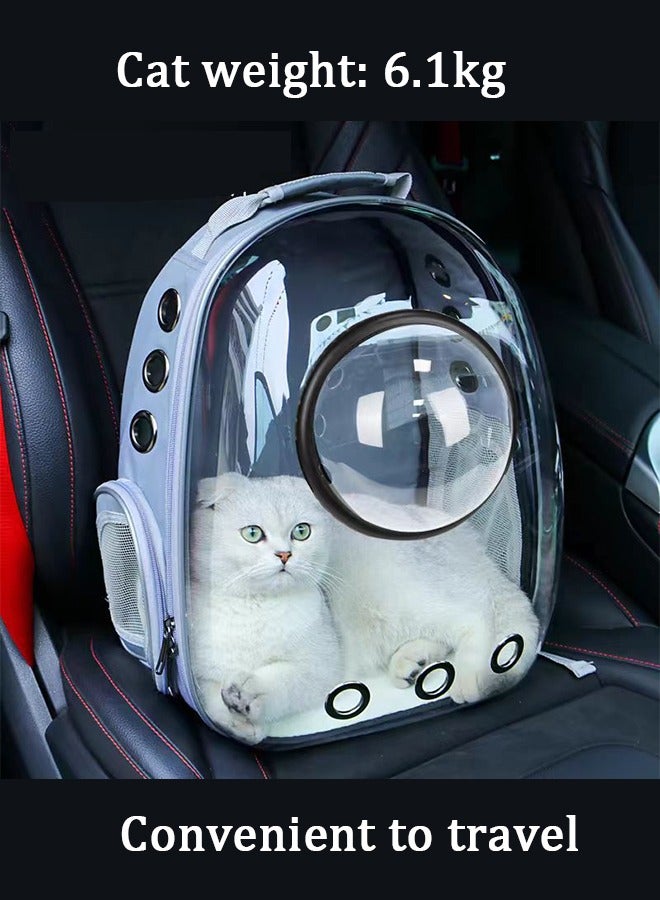 Bukela Cat Backpack Carrier Bubble Carrying Bag, Small Dog Backpack Carrier for Small Medium Dogs Cats, Space Capsule Pet Carrier Dog Hiking Backpack - Image 2