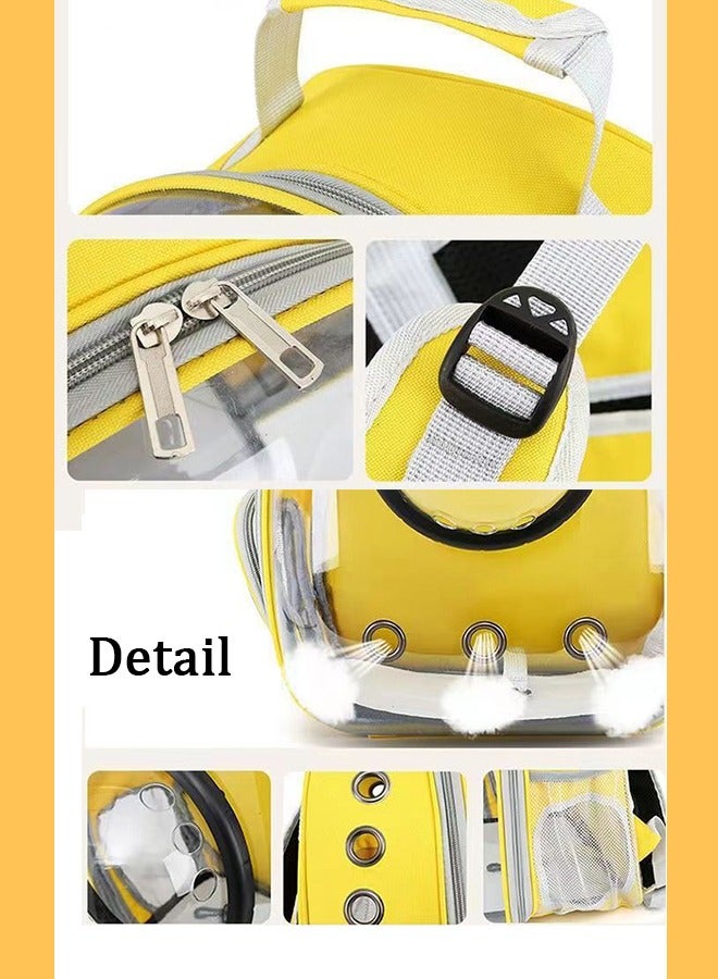 Bukela Cat Backpack Carrier Bubble Carrying Bag, Small Dog Backpack Carrier for Small Medium Dogs Cats, Space Capsule Pet Carrier Dog Hiking Backpack - Image 4