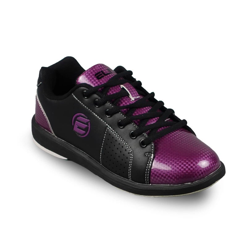 ELITE Women's Classic Black/Purple Bowling Shoes (Purple/Black, US Footwear Size System, Adult, Women, Numeric, Medium, 9) - Image 1