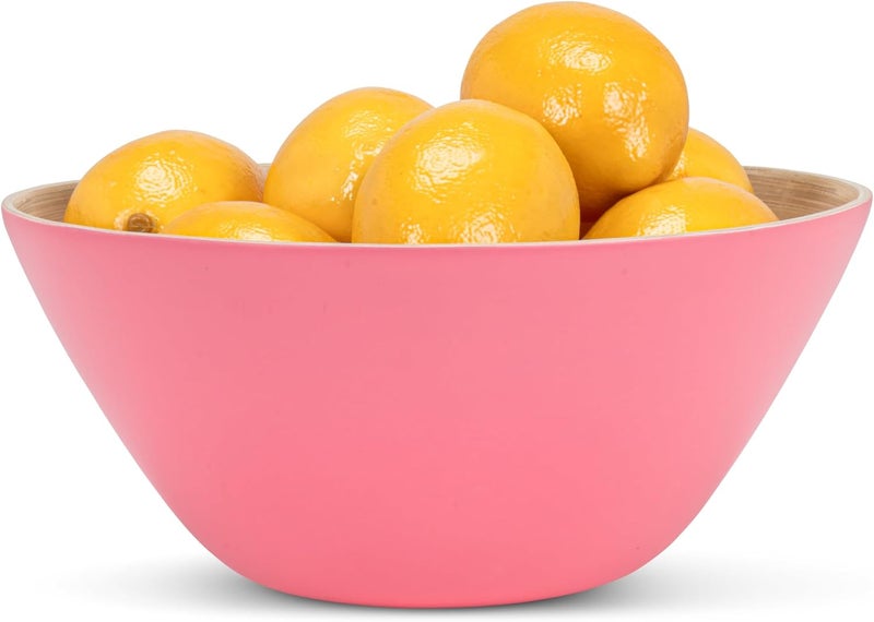 Abbott Collection Medium Deep Bowl  Bamboo Matte Pink 10D - Image 5