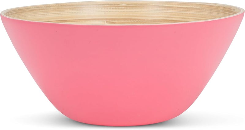 Abbott Collection Medium Deep Bowl  Bamboo Matte Pink 10D - Image 1