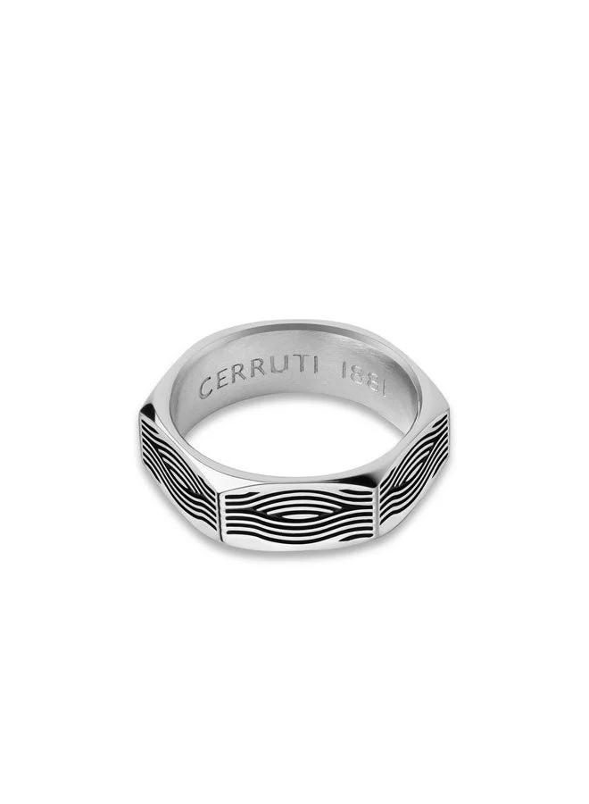 CERRUTI 1881 Comb Silver Finger Ring For Men