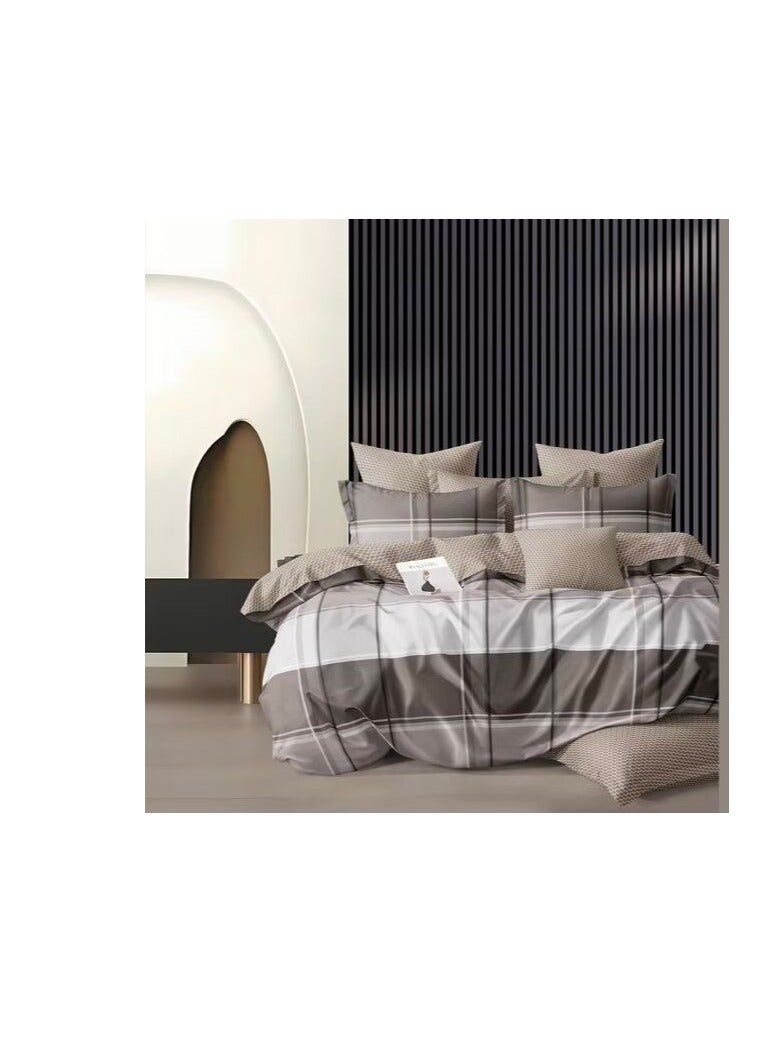 4pcs Soft & Breathable Cotton Single Comforter for All Seasons Duvet inserted bedding set 