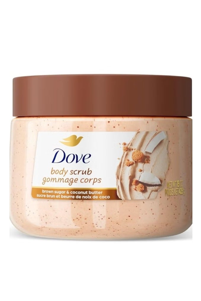 دوف مقشر الجسم دوف (السكر البني وزبدة جوز الهند) 425 جرام