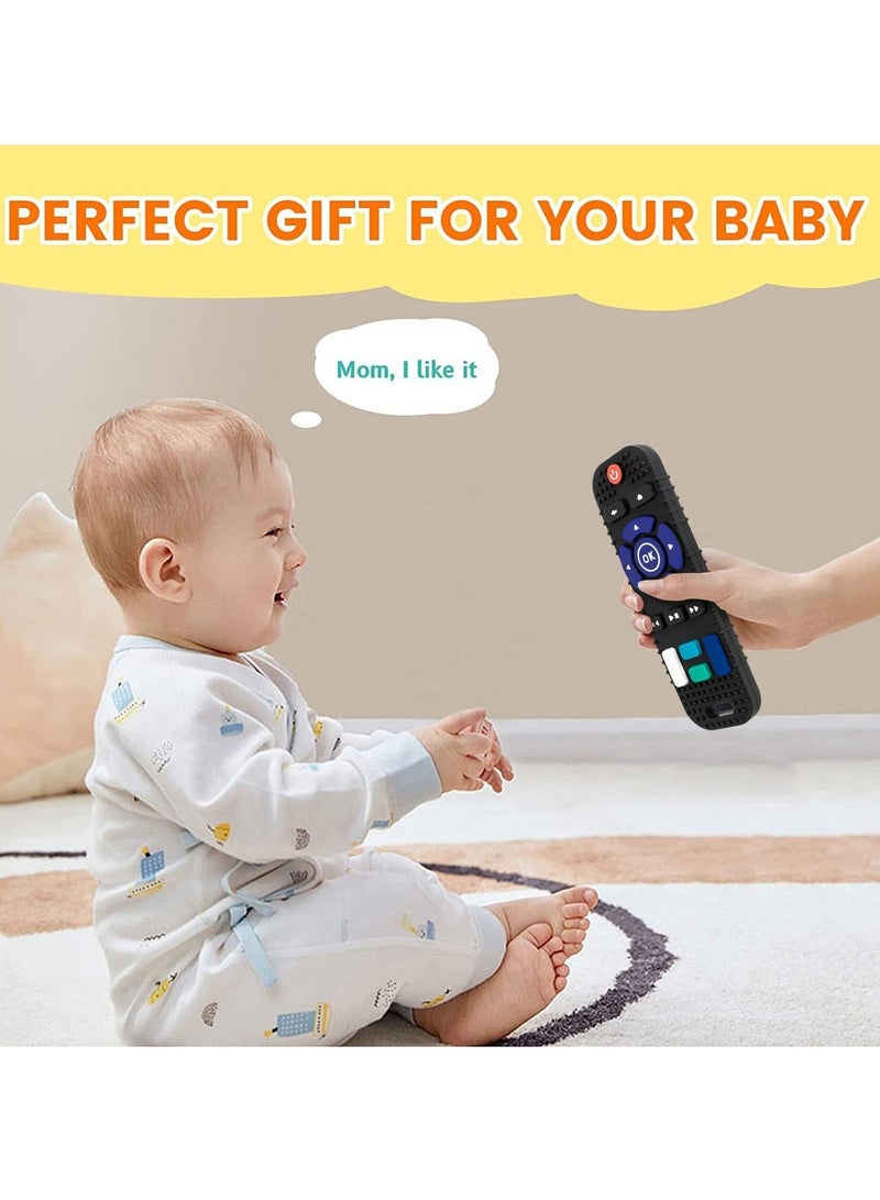 جونيس ألعاب تسنين للأطفال ، ألعاب أطفال من 6 إلى 12 شهرا ، جهاز تحكم عن بعد للتلفزيون خال من مادة BPA ، ألعاب تسنين على شكل طفل من 6 إلى 12 شهرا - Image 3