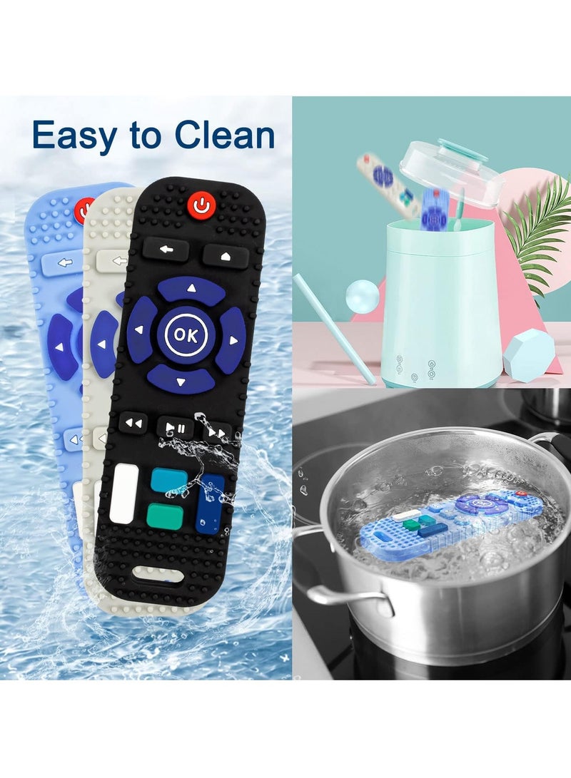 جونيس ألعاب تسنين للأطفال ، ألعاب أطفال من 6 إلى 12 شهرا ، جهاز تحكم عن بعد للتلفزيون خال من مادة BPA ، ألعاب تسنين على شكل طفل من 6 إلى 12 شهرا - Image 5