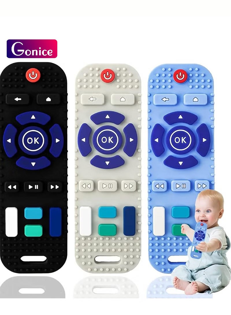 جونيس ألعاب تسنين للأطفال ، ألعاب أطفال من 6 إلى 12 شهرا ، جهاز تحكم عن بعد للتلفزيون خال من مادة BPA ، ألعاب تسنين على شكل طفل من 6 إلى 12 شهرا - Image 1