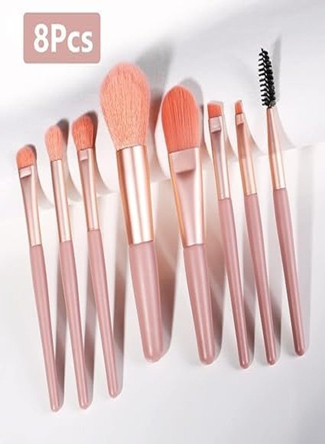 STHITI Mini Makeup Brush Set with CaseFace And Eyeshadow Makeup Brush Kit,Synthetic Bristles Cosmetic Brush Set for Powder Blending Brush Eyeshadow Lipstick (Pack of 8) - Image 4