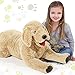 Geosar 335 Dog Stuffed Animals Plush Soft Cuddly Golden Retriever Plush Toys Large Stuffed Dog Hugging Pillow Gifts for Valentines Kids Girls Boys Birthday - Image 4