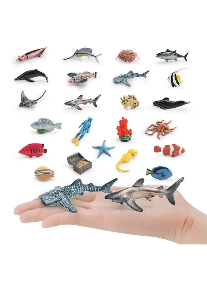 Deep Sea Fish Set 6Pcs Hand Painted Resin Aquarium Decor Marine Life Collection - Image 5