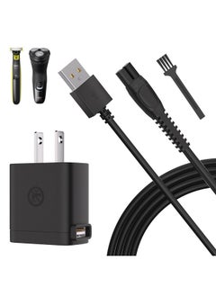 Charger For Philips One Blade 360 Qp2724 Qp2834 Replacement For Phillips Norelco 2400 3600 3900 X3001 Qp1924 Pq888 Mg5910 Mg7910 Mg9510 Usb 5V Chaging Cord(Brush)