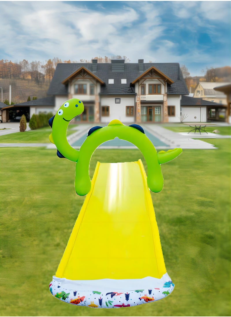 null - Dinosaur spray slide,4.9meters long ,Lane Slip, Splash & Slide for Backyards and beach - Image 1