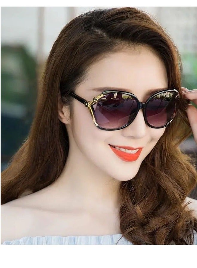 Women's Retro Sports Fashion Anti-UV Sunglasses Goggles Sunglasses - Image 4