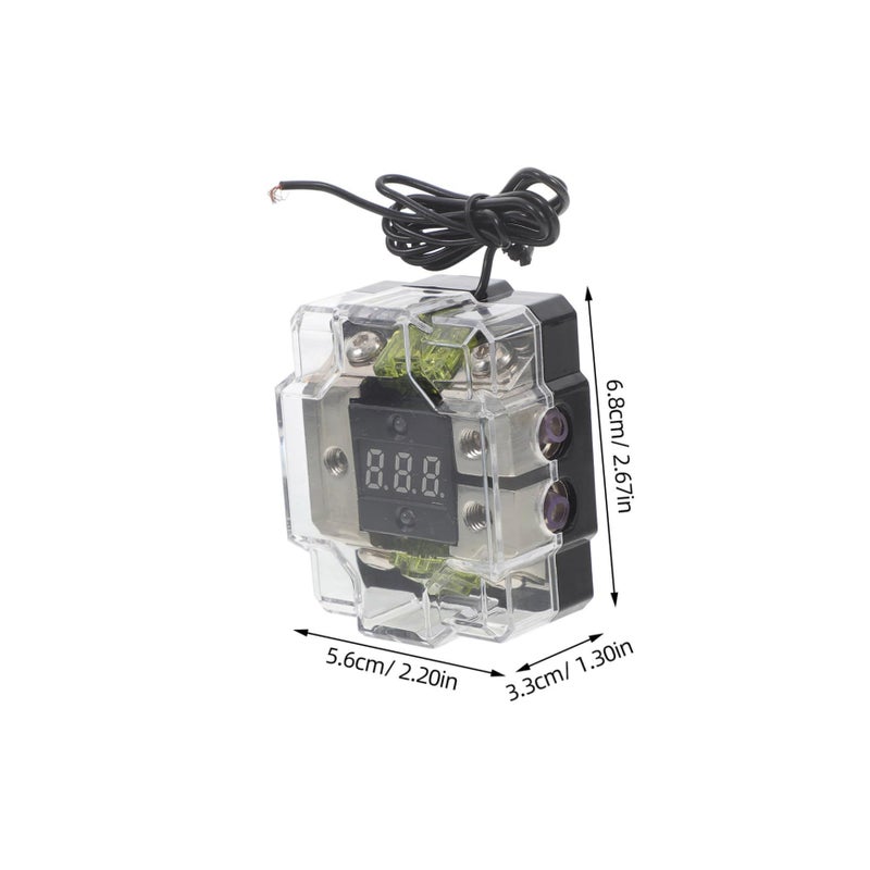 Heallily 12V Auto Audio Amp Fuse Holder Noise Reduction Easy Installation Universal Fit - Image 3