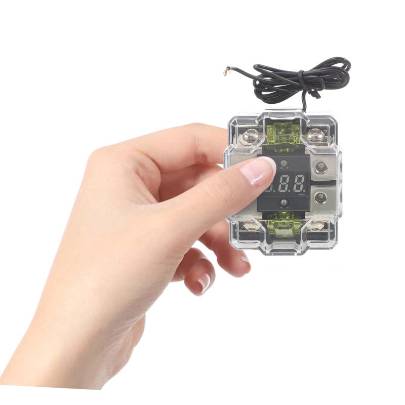 Heallily 12V Auto Audio Amp Fuse Holder Noise Reduction Easy Installation Universal Fit - Image 4