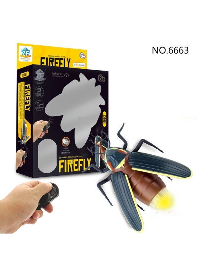 45 Electric Infrared Remote Control Toys Strange Simulation Insects Animal Trick Trick Trick Reptiles-Color:6663 Infrared Firefly 220g-Specification:Support Labeling  - Image 1